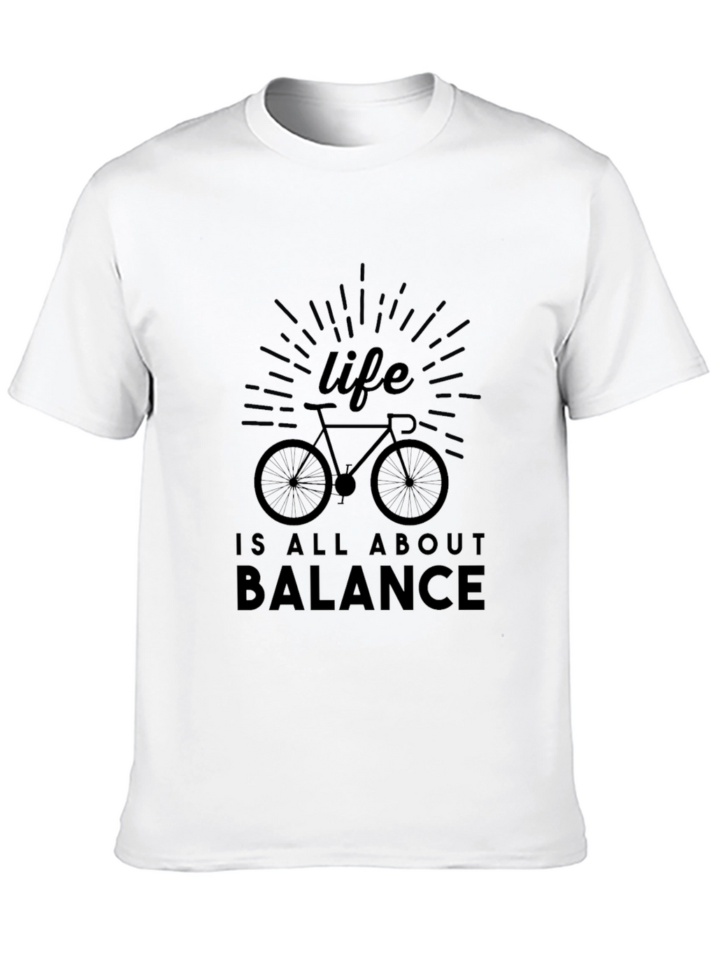 Life Balance Black T-Shirt