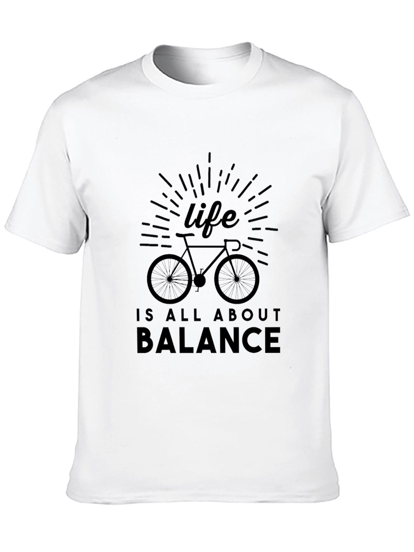 Life Balance Black T-Shirt