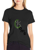Skeleton Come Black Graphic Tee