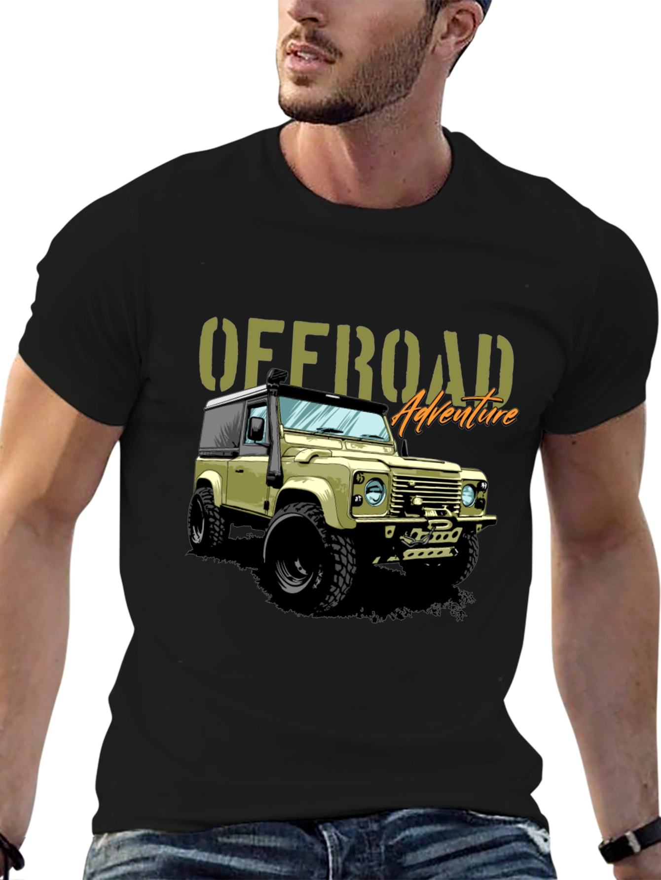 Offroad Adventure Graphic T-Shirt - Land Rover Defender