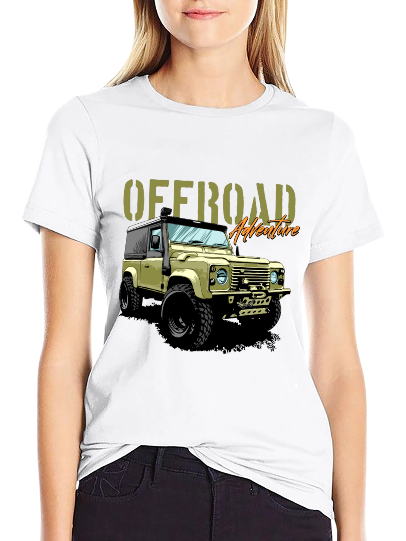 Offroad Adventure Graphic T-Shirt - Land Rover Defender