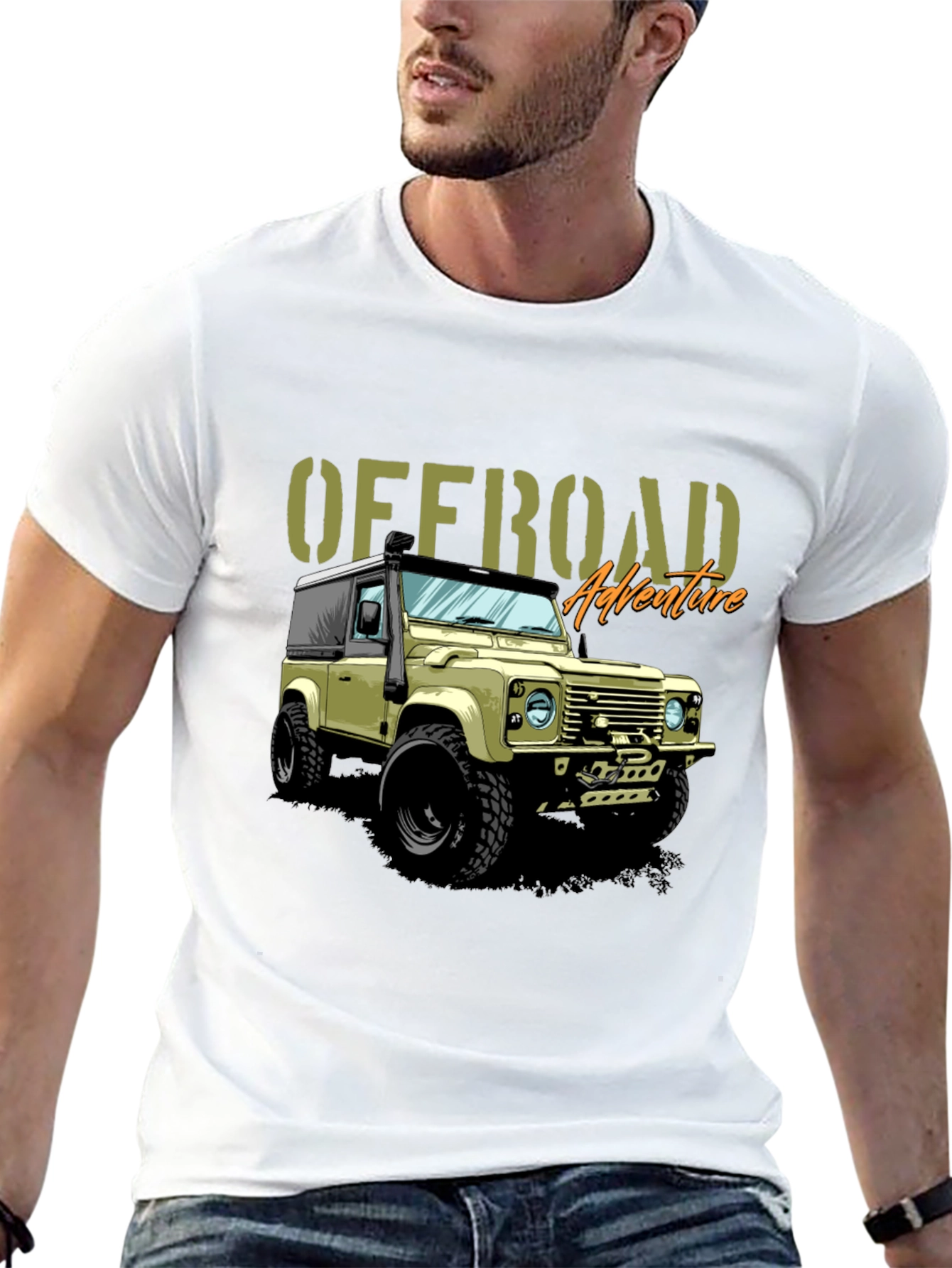 Offroad Adventure Graphic T-Shirt - Land Rover Defender