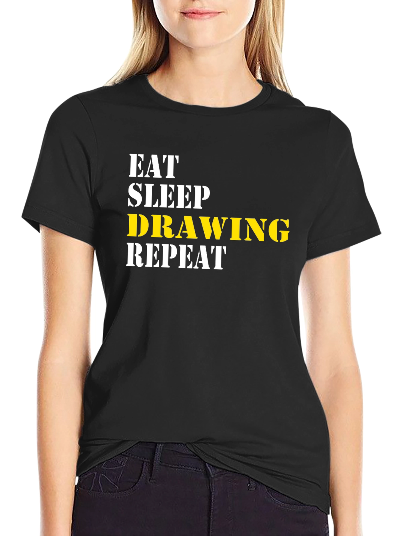 Eat Sleep Drawing Repeat T-Shirt