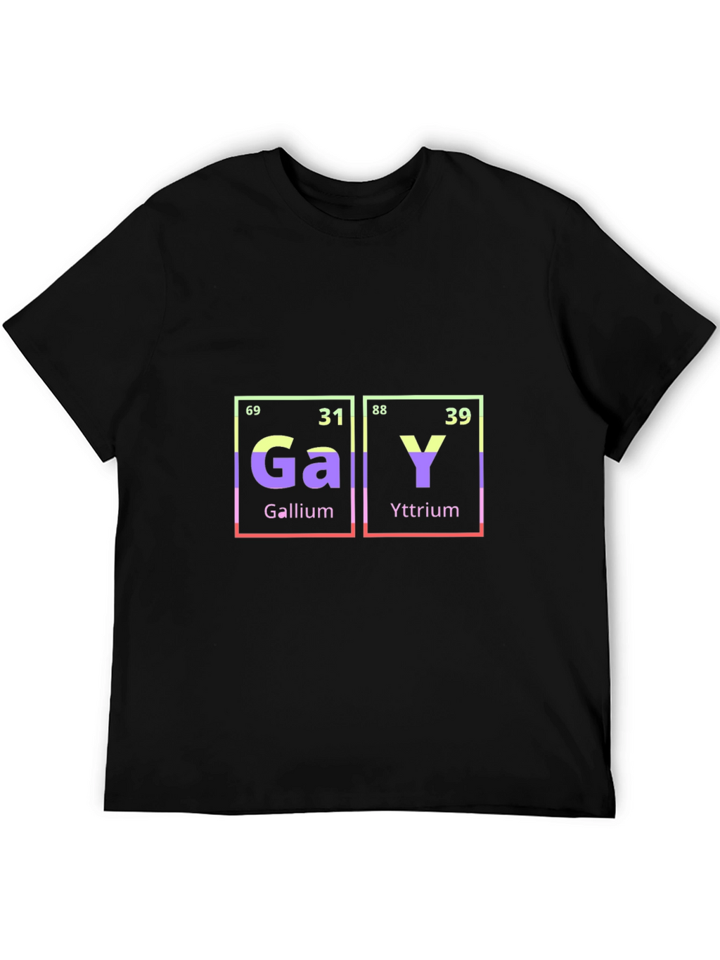 Periodic Table of Gay T-Shirt - Gallium Yttrium