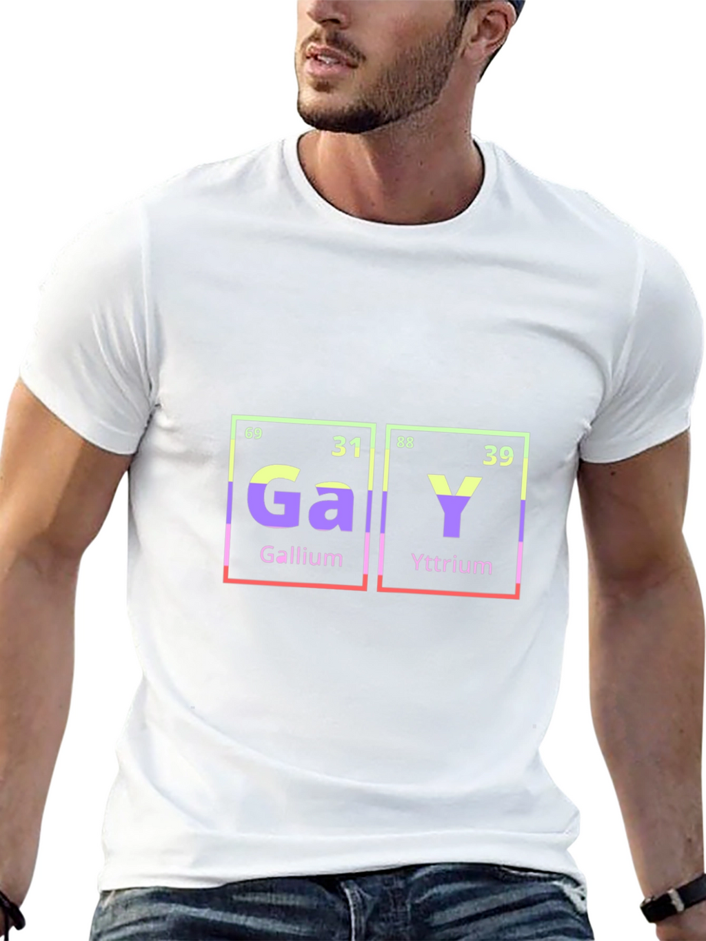 Periodic Table of Gay T-Shirt - Gallium Yttrium