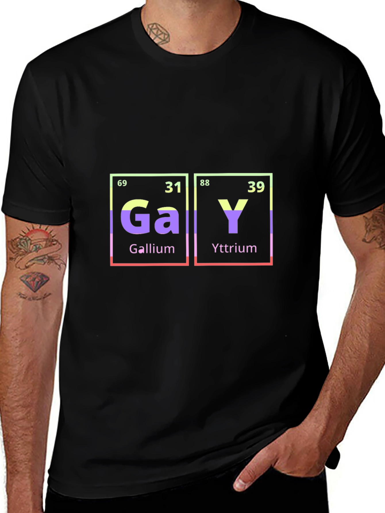 Periodic Table of Gay T-Shirt - Gallium Yttrium