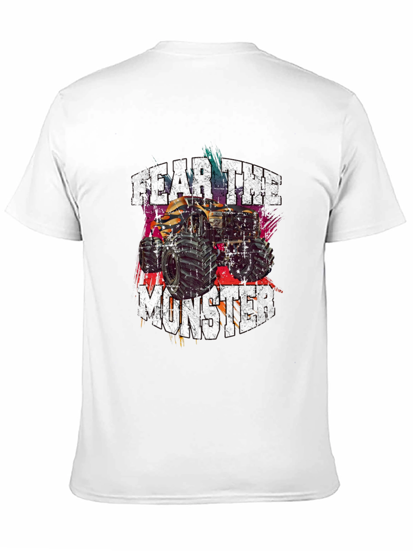 Fear The Monster Truck Graphic Tee - Black