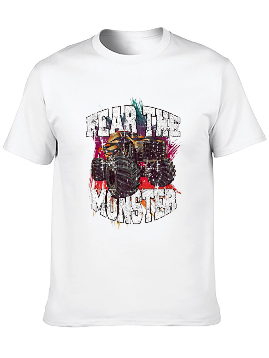 Fear The Monster Truck Graphic Tee - Black