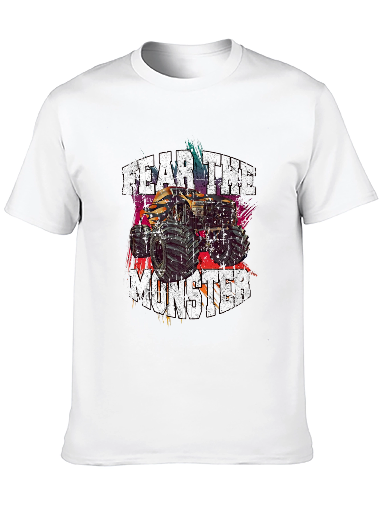 Fear The Monster Truck Graphic Tee - Black