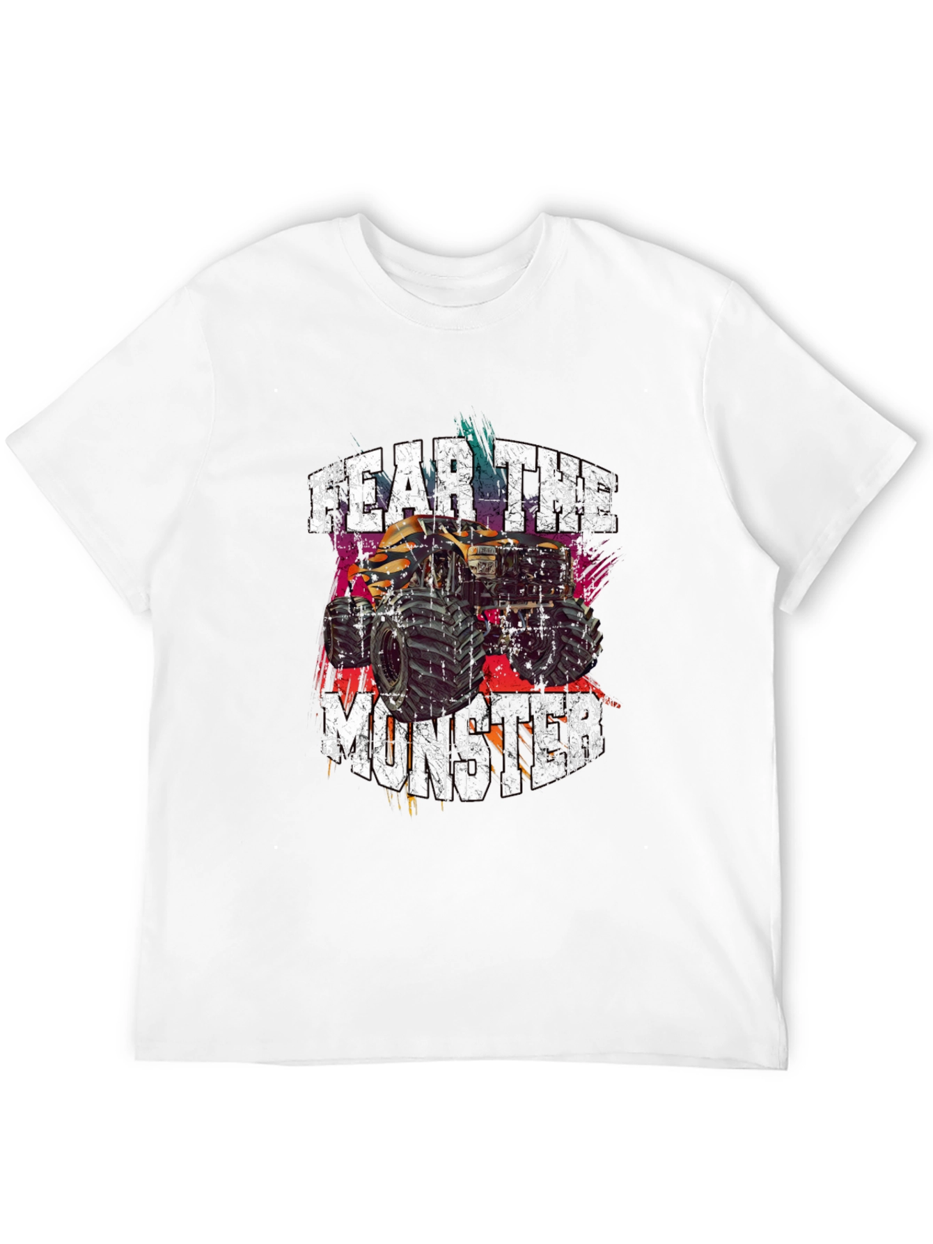 Fear The Monster Truck Graphic Tee - Black