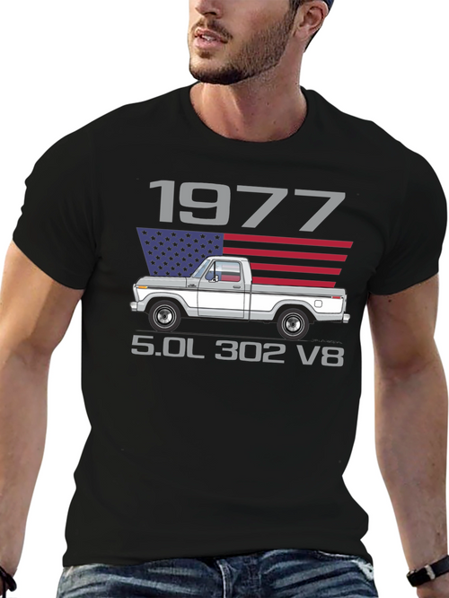 1977 Ford Truck T-Shirt 5.0L 302 V8