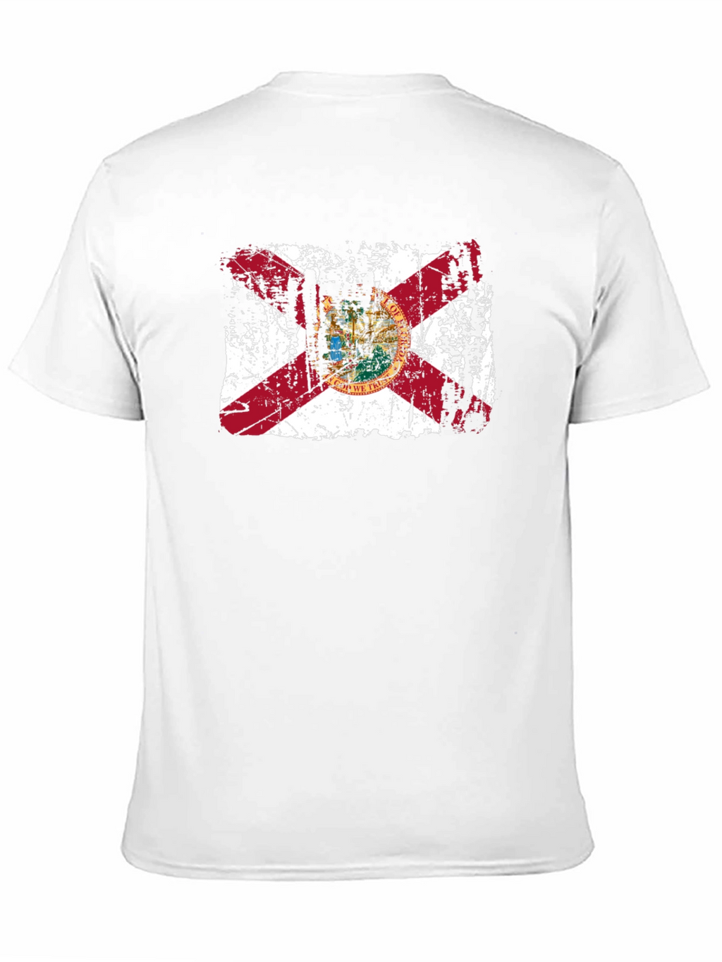 Florida State Flag Distressed Graphic T-Shirt