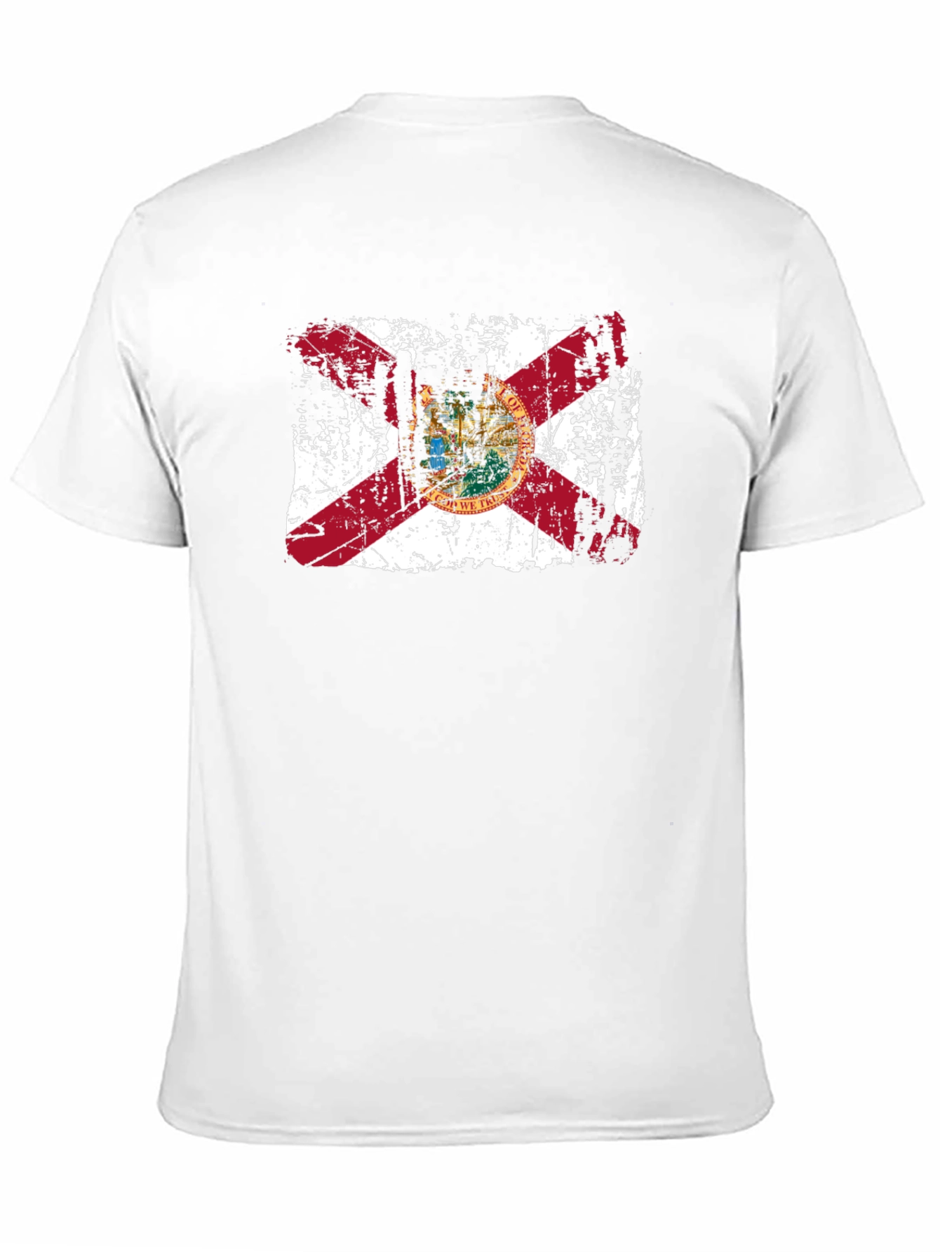 Florida State Flag Distressed Graphic T-Shirt
