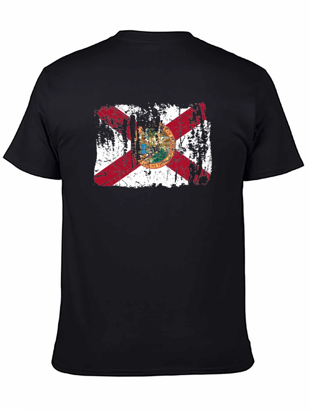 Florida State Flag Distressed Graphic T-Shirt