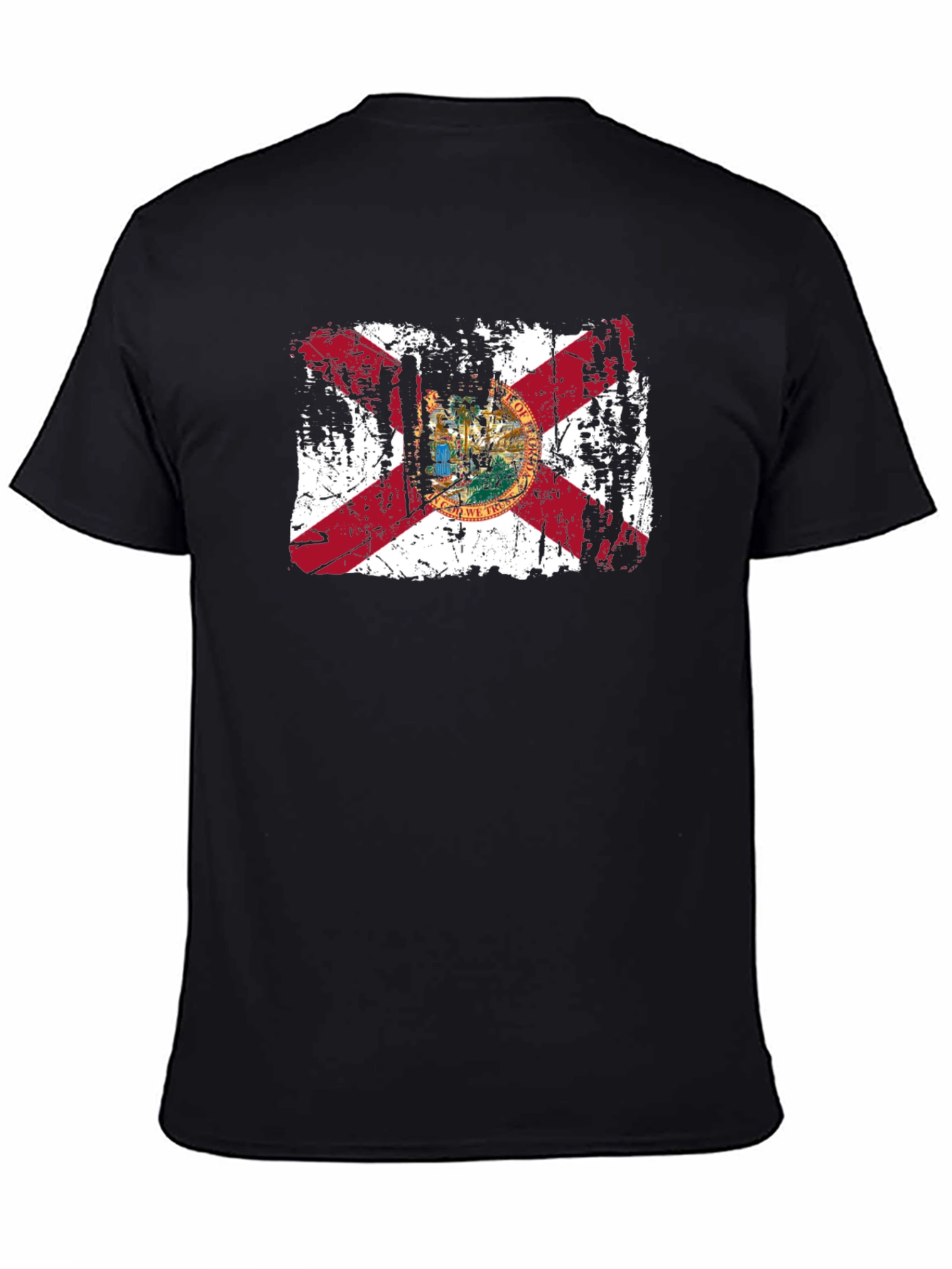 Florida State Flag Distressed Graphic T-Shirt