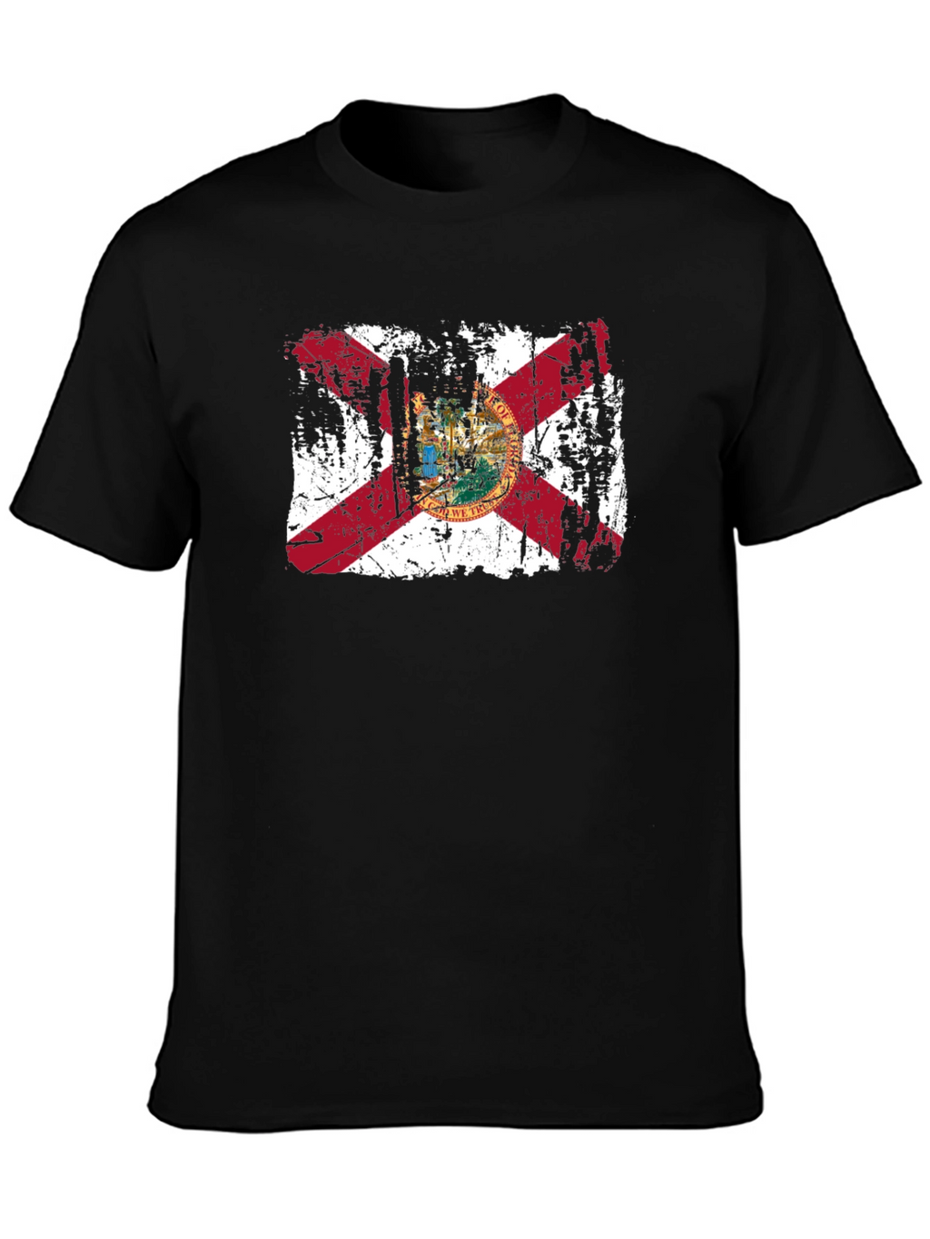 Florida State Flag Distressed Graphic T-Shirt