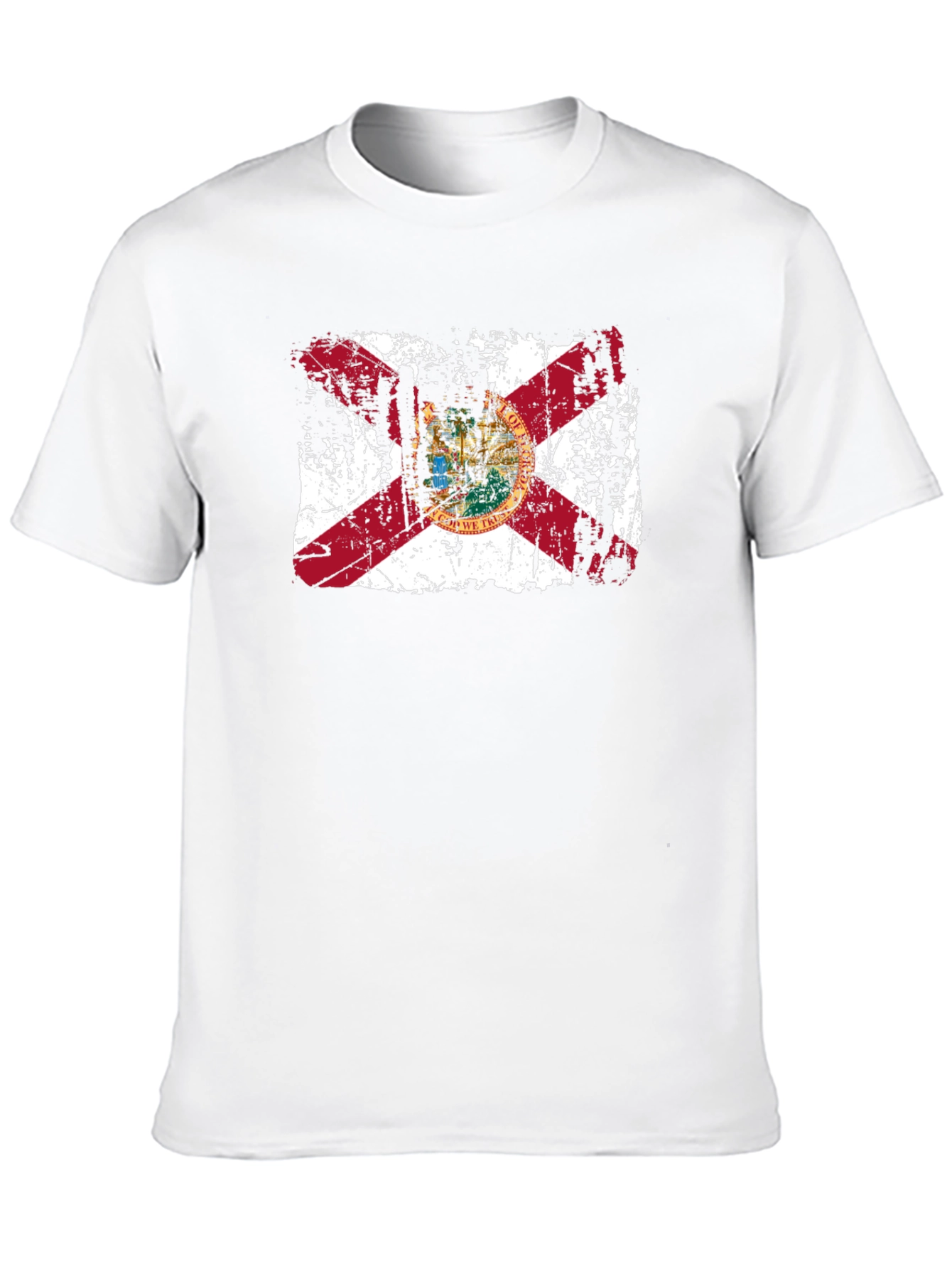 Florida State Flag Distressed Graphic T-Shirt
