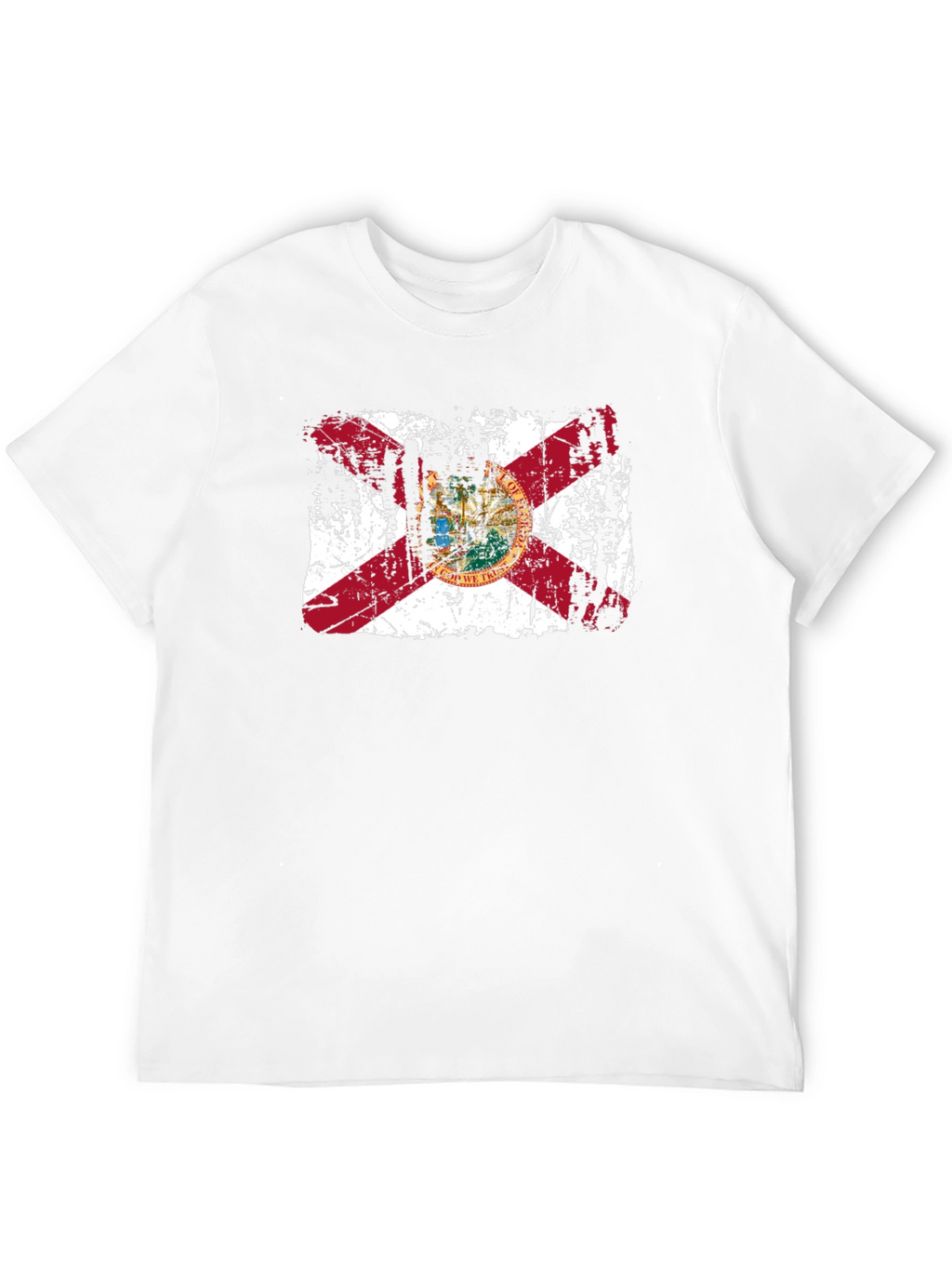 Florida State Flag Distressed Graphic T-Shirt