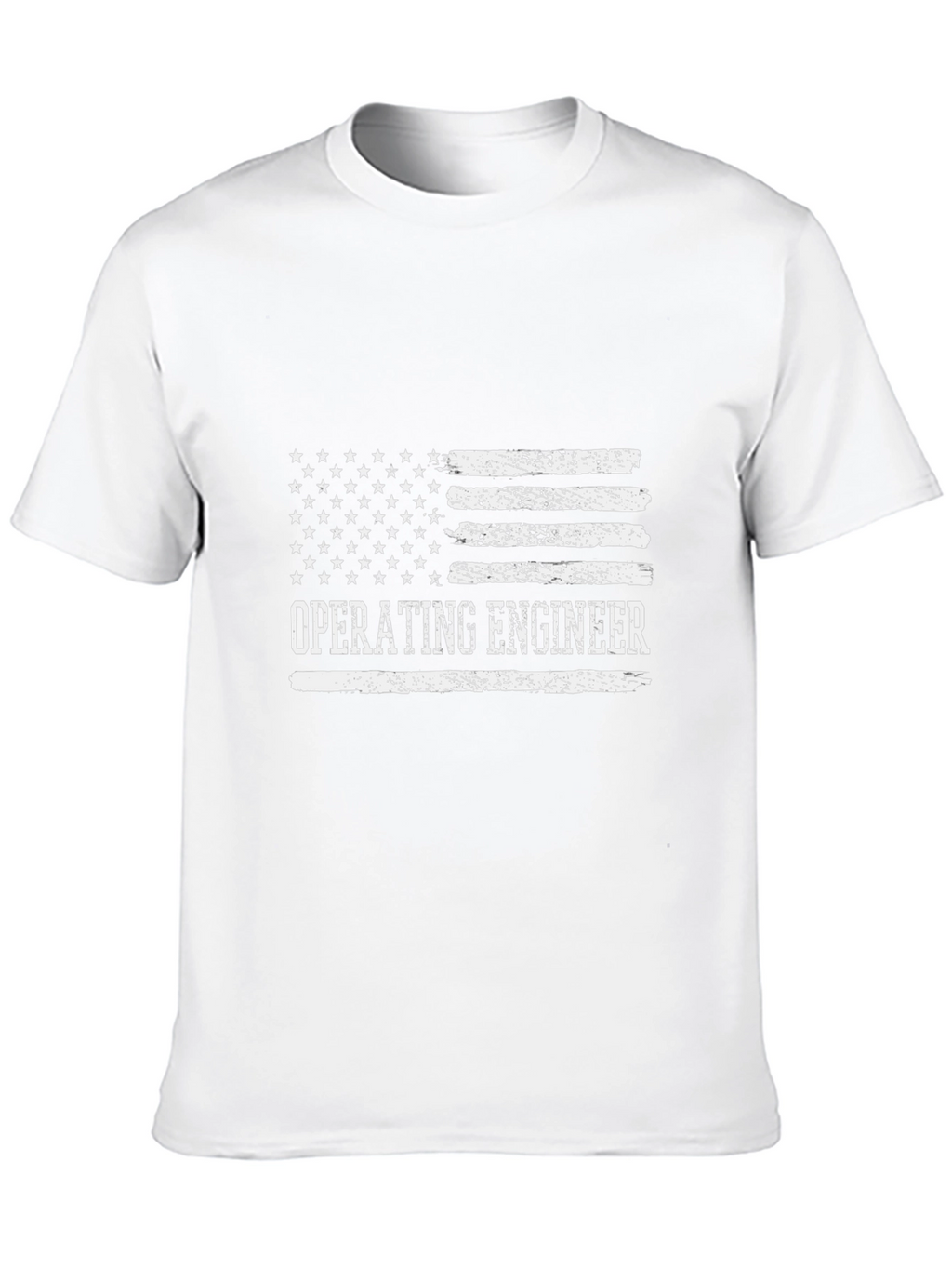 Operating Engineer American Flag Graphic T-Shirt