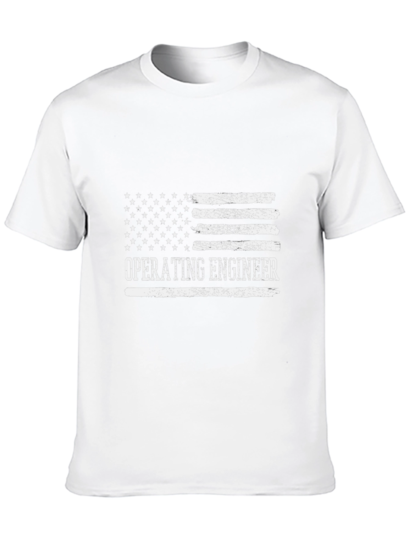 Operating Engineer American Flag Graphic T-Shirt
