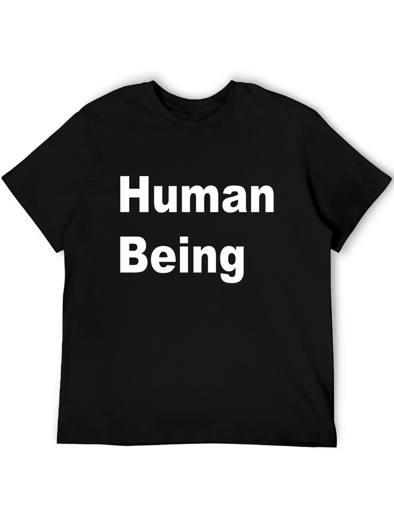 Human Being Graphic T-Shirt - Black Cotton Tee