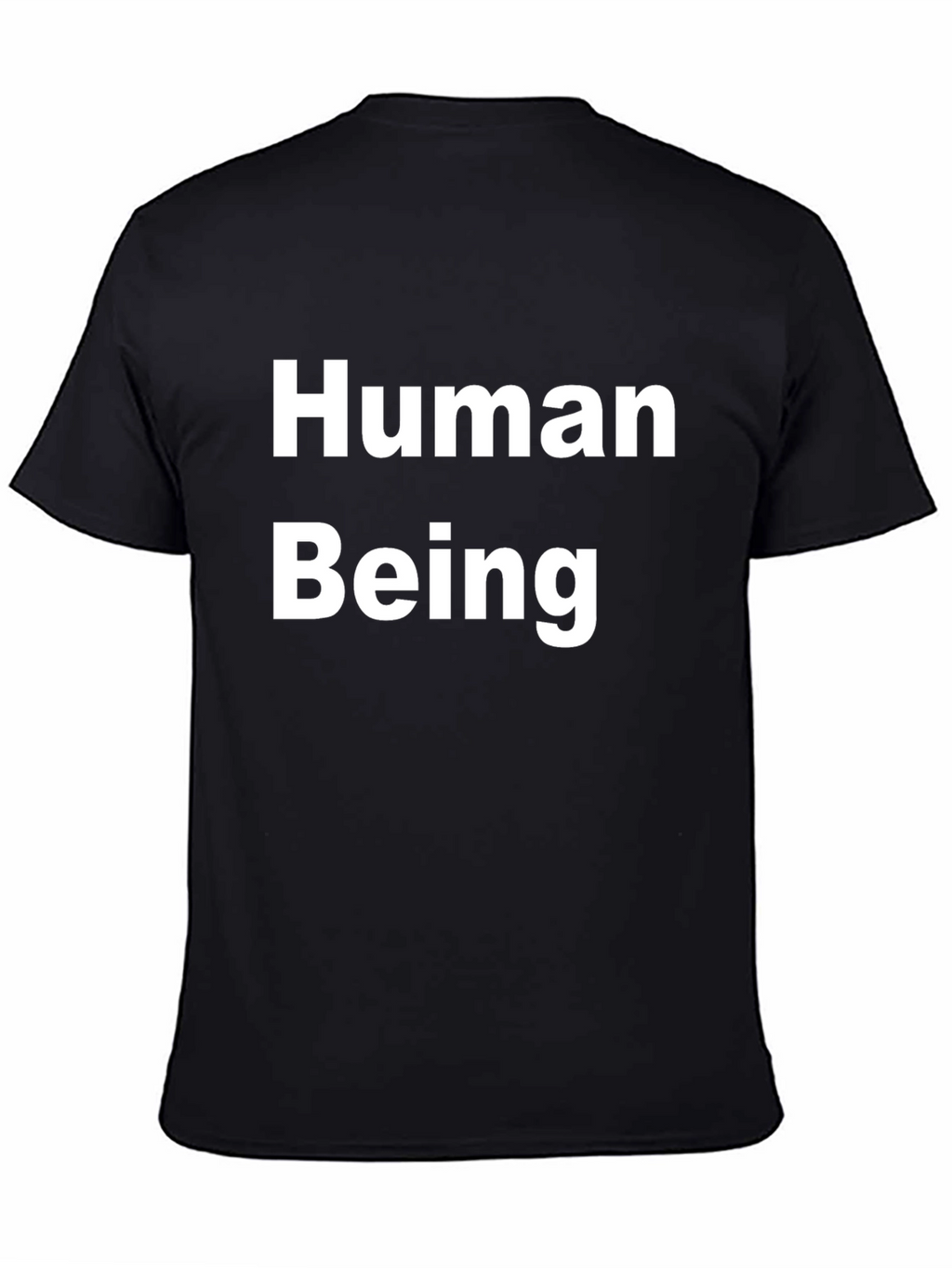 Human Being Graphic T-Shirt - Black Cotton Tee