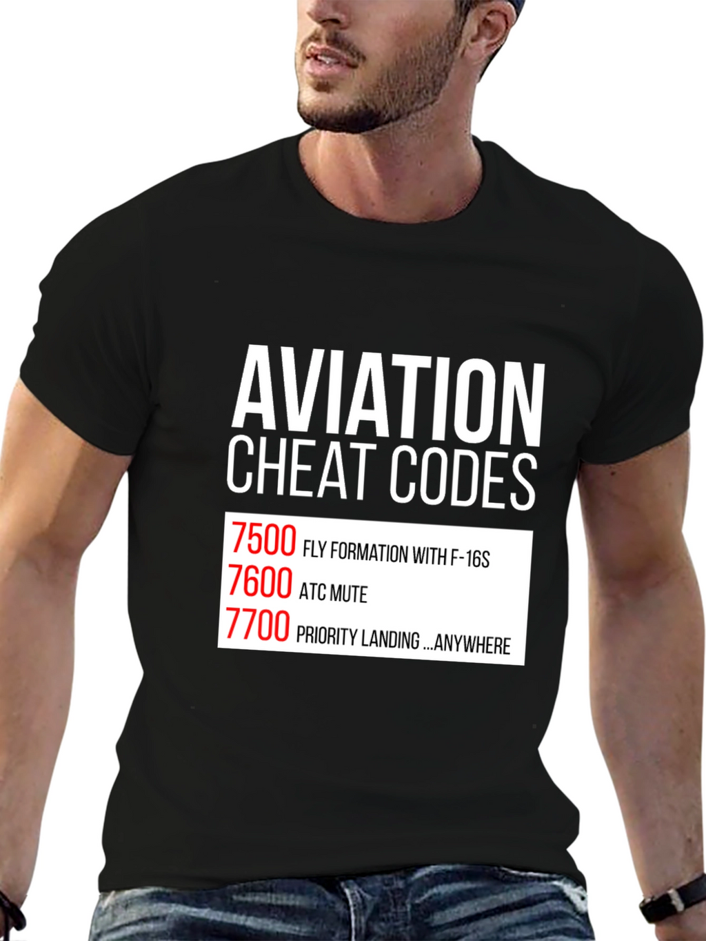 Aviation Cheat Codes T-Shirt Pilot Gift