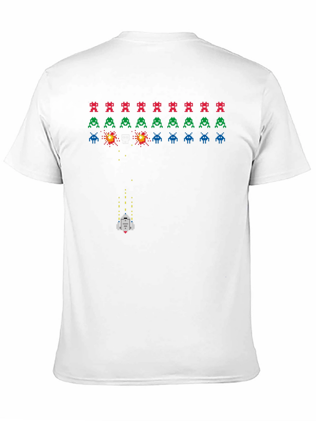 Retro Game T-Shirt: Pixelated Alien Invasion