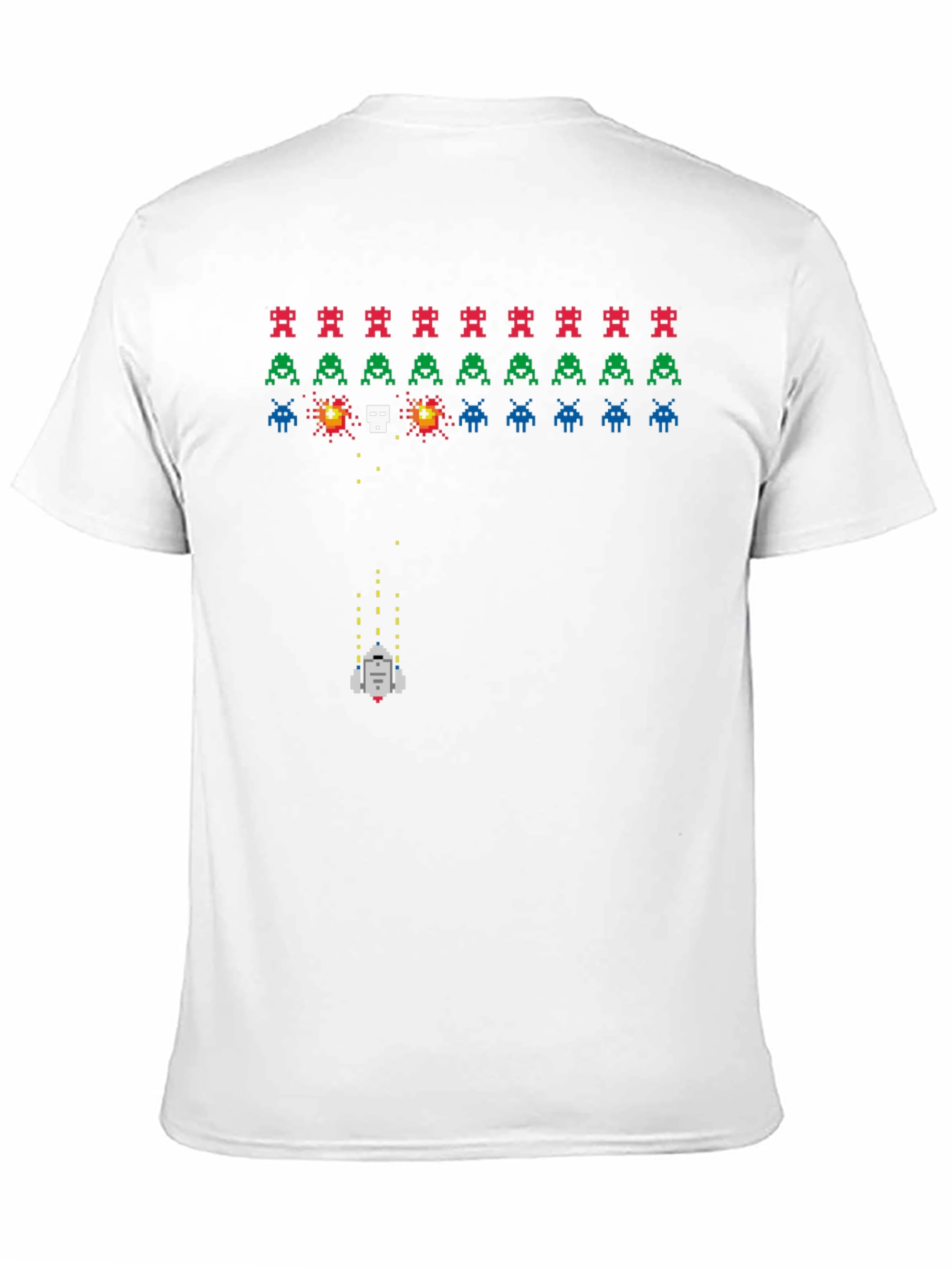 Retro Game T-Shirt: Pixelated Alien Invasion