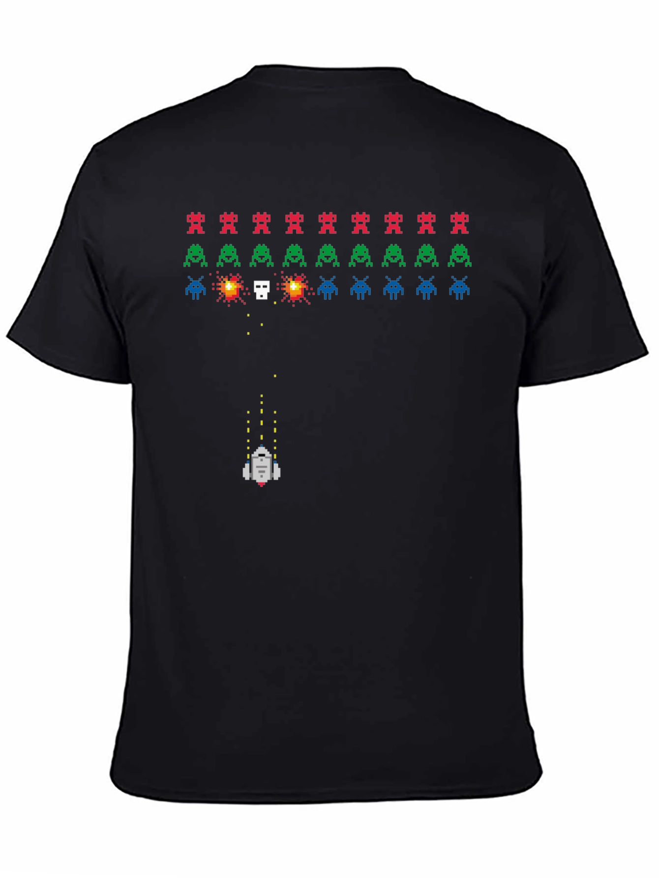 Retro Game T-Shirt: Pixelated Alien Invasion