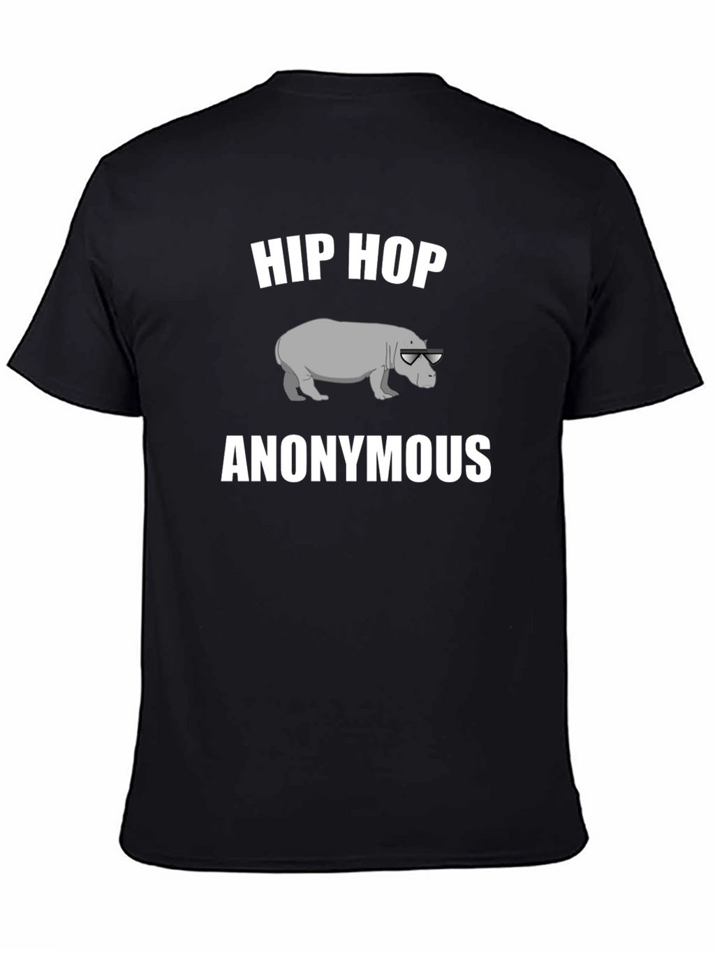 Hip Hop Hippo Anonymous Graphic T-Shirt