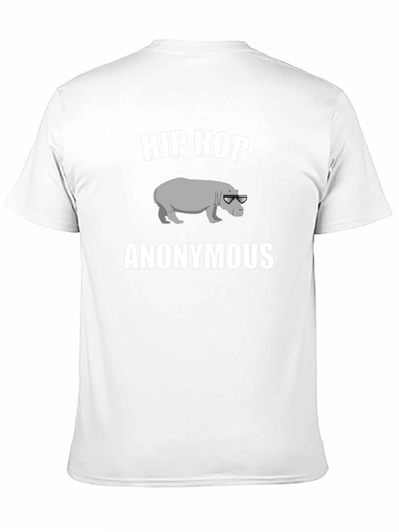 Hip Hop Hippo Anonymous Graphic T-Shirt