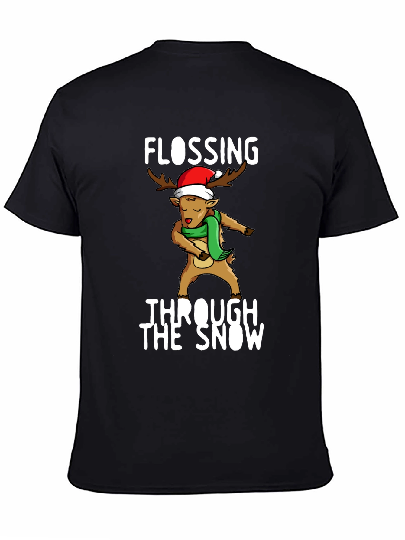 Flossing Through The Snow Christmas T-Shirt