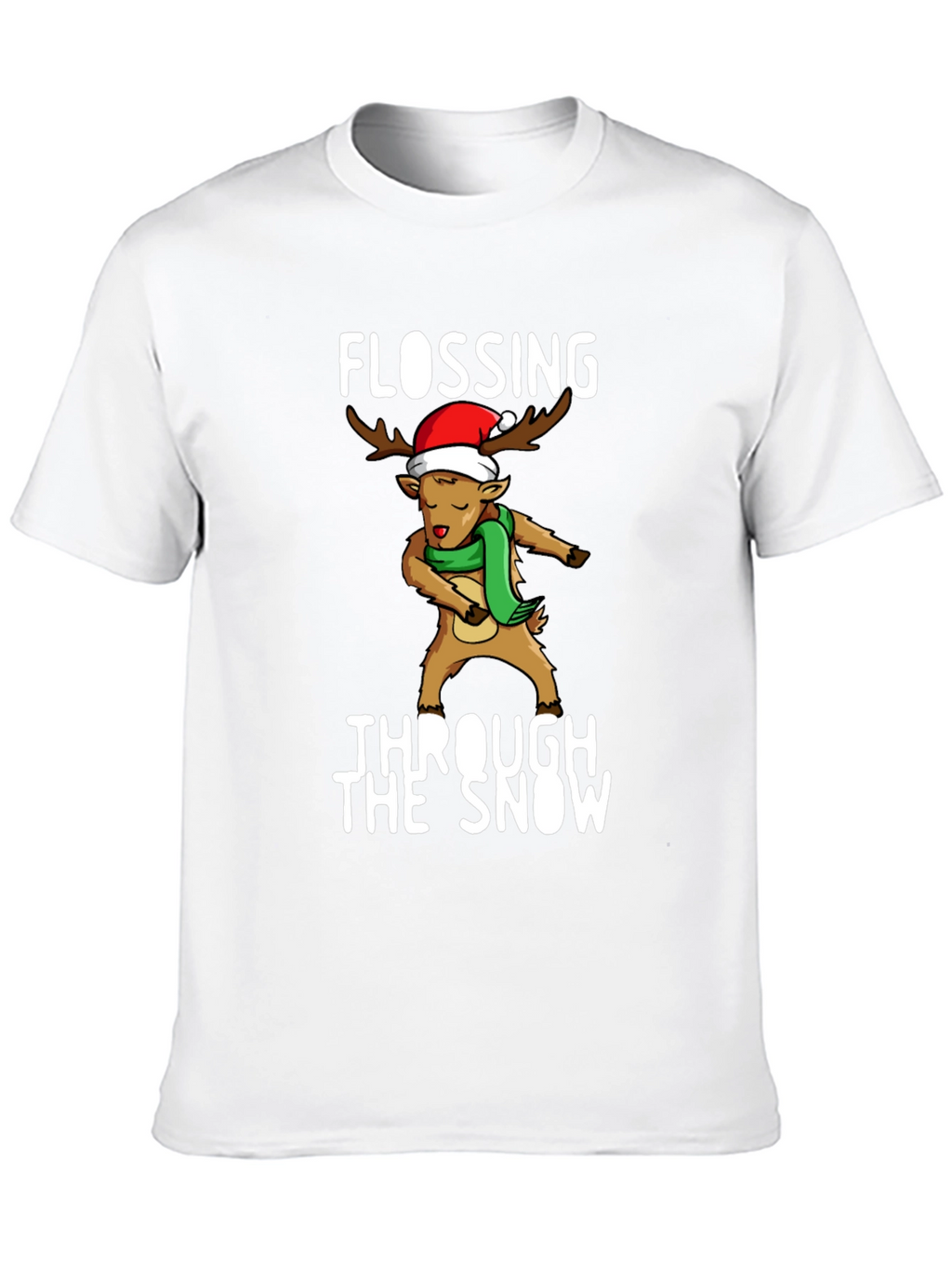 Flossing Through The Snow Christmas T-Shirt