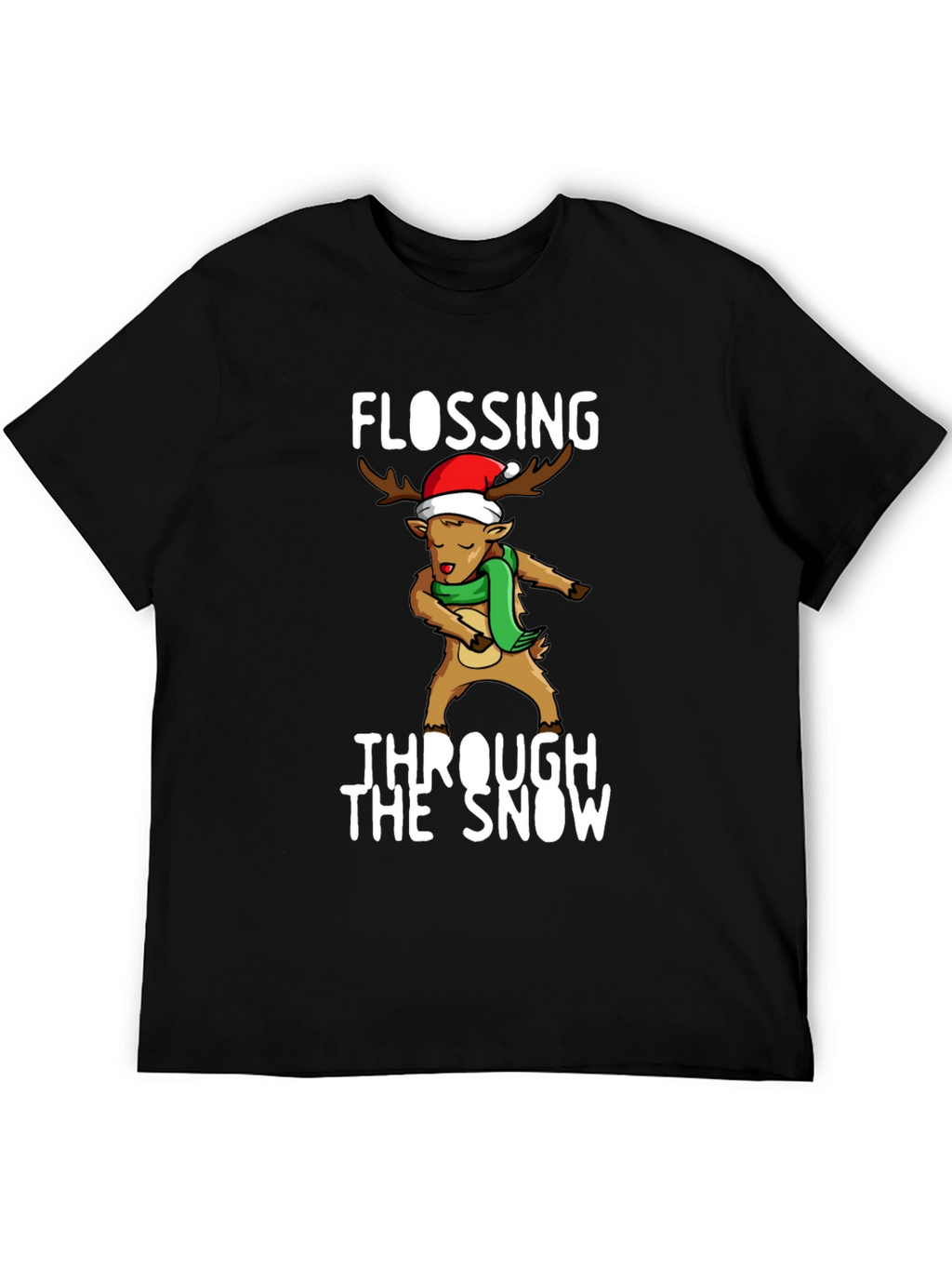 Flossing Through The Snow Christmas T-Shirt