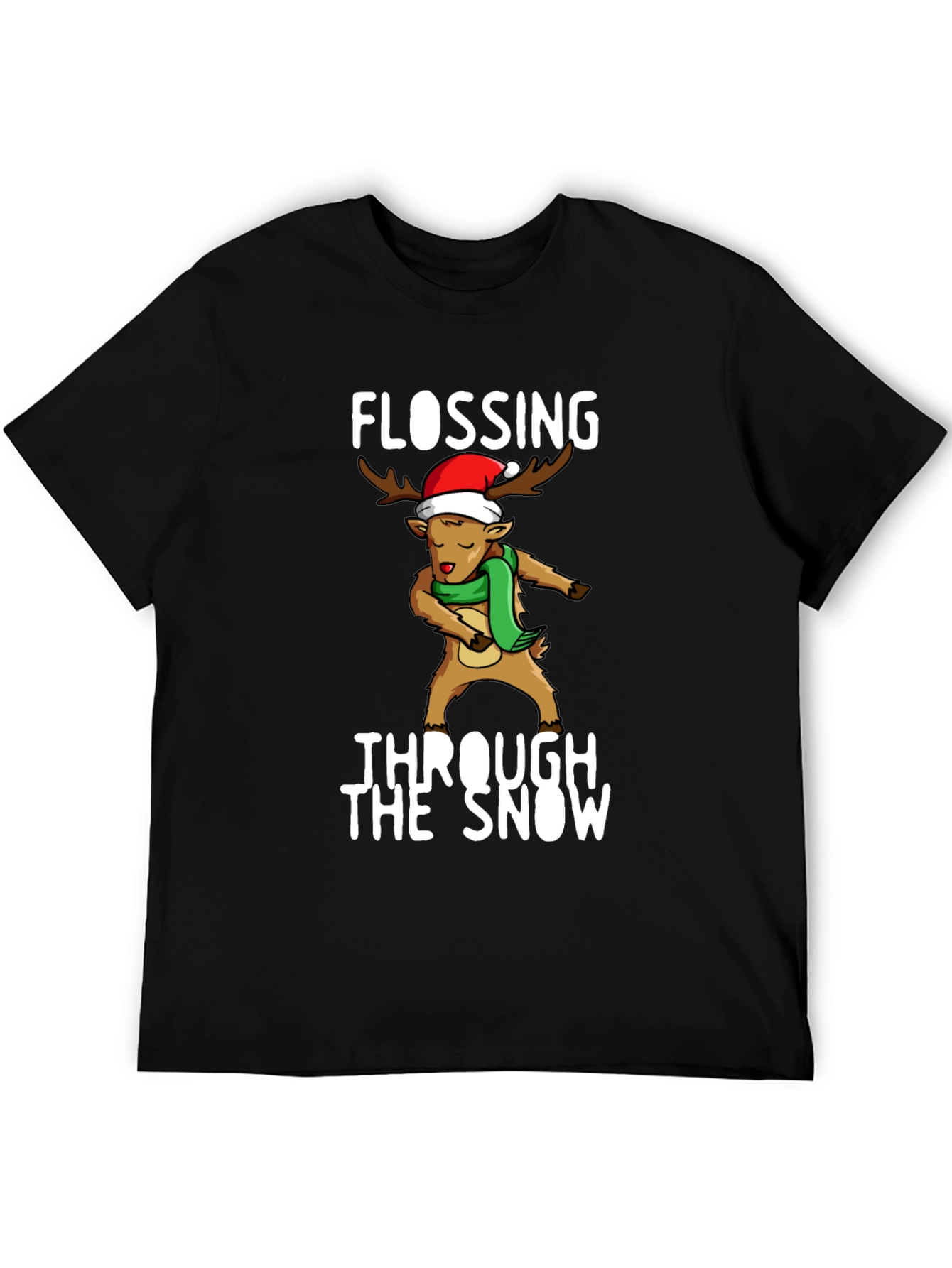 Flossing Through The Snow Christmas T-Shirt