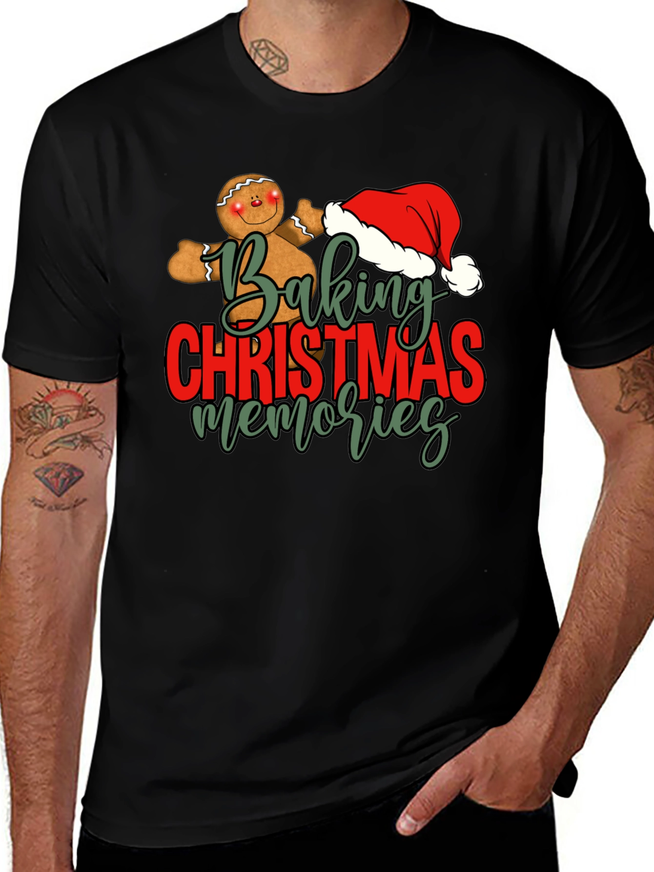 Baking Christmas Memories T-Shirt Festive Tee