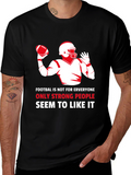 Football Graphic T-Shirt - Strong People Like It