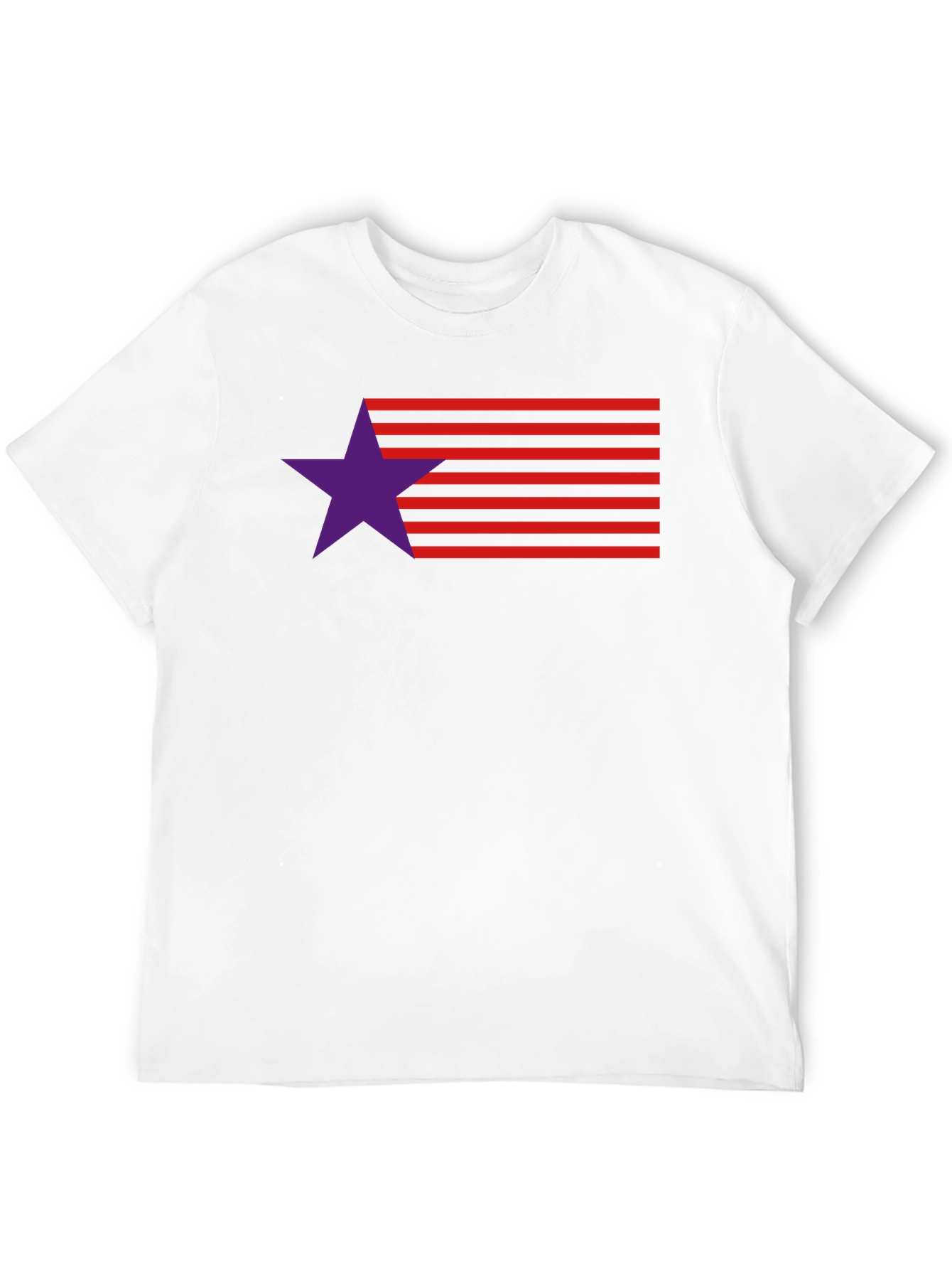 Stylish Star & Stripes Graphic Tee - Modern Design