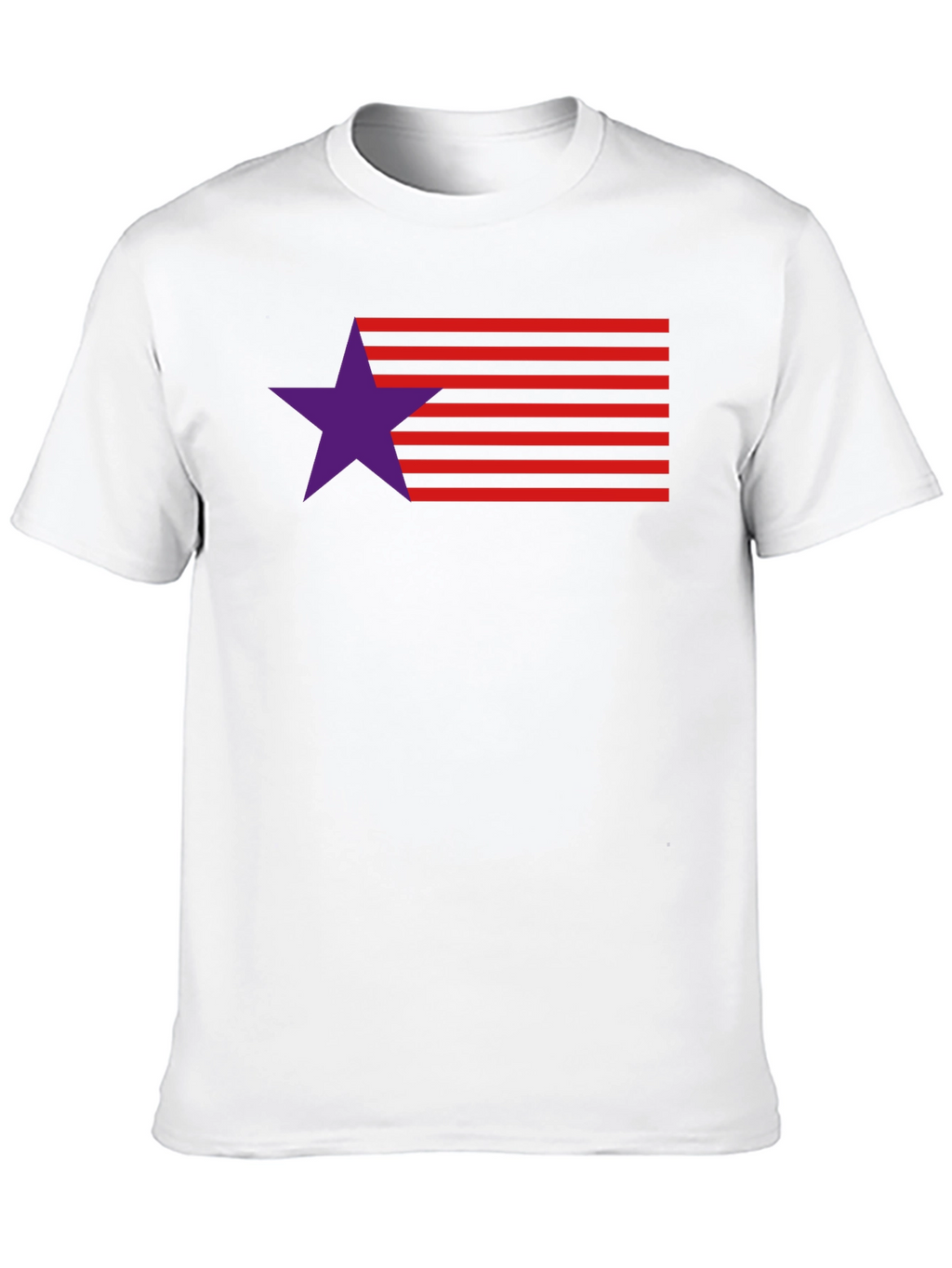 Stylish Star & Stripes Graphic Tee - Modern Design