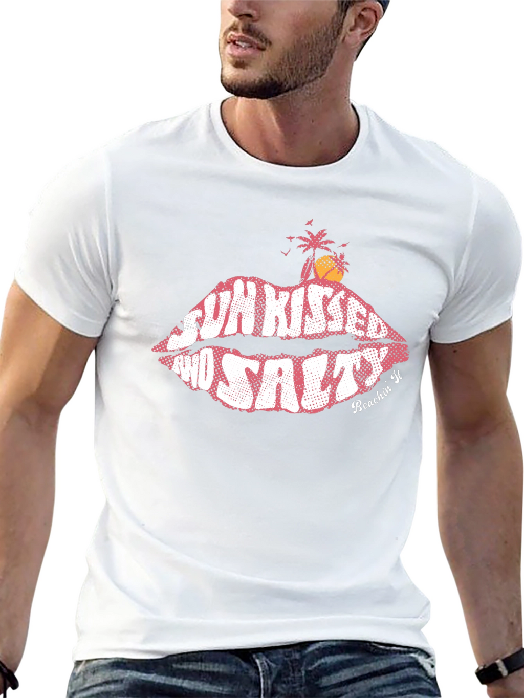 Sun Kissed & Salty Black Graphic Tee