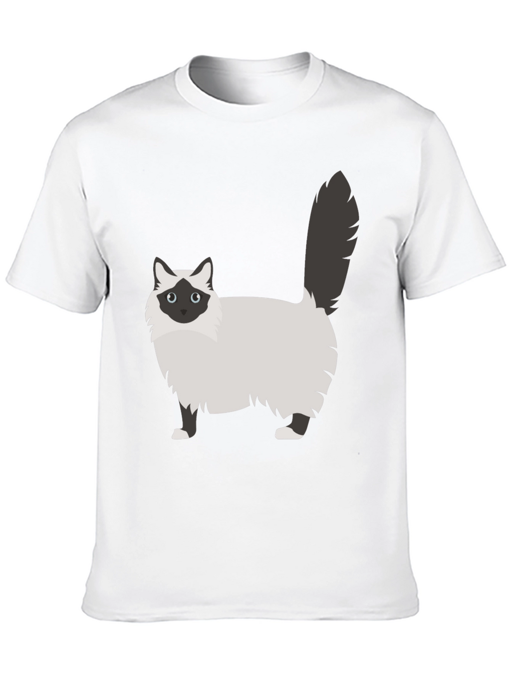Cute Cat Graphic Tee - Unisex Black T-Shirt