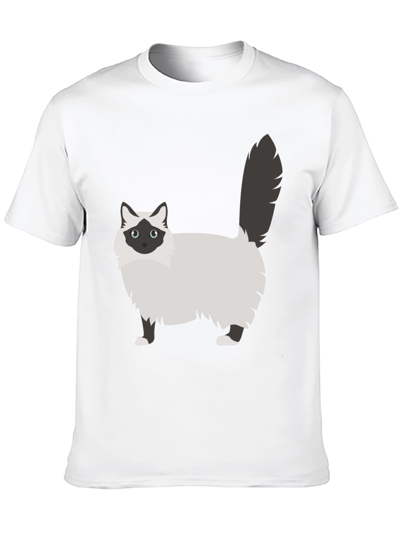 Cute Cat Graphic Tee - Unisex Black T-Shirt