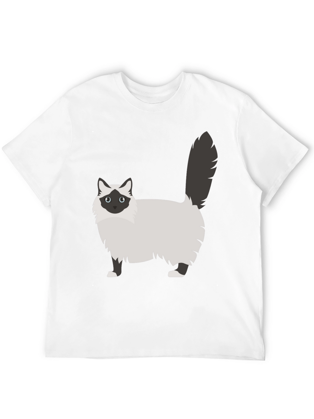 Cute Cat Graphic Tee - Unisex Black T-Shirt