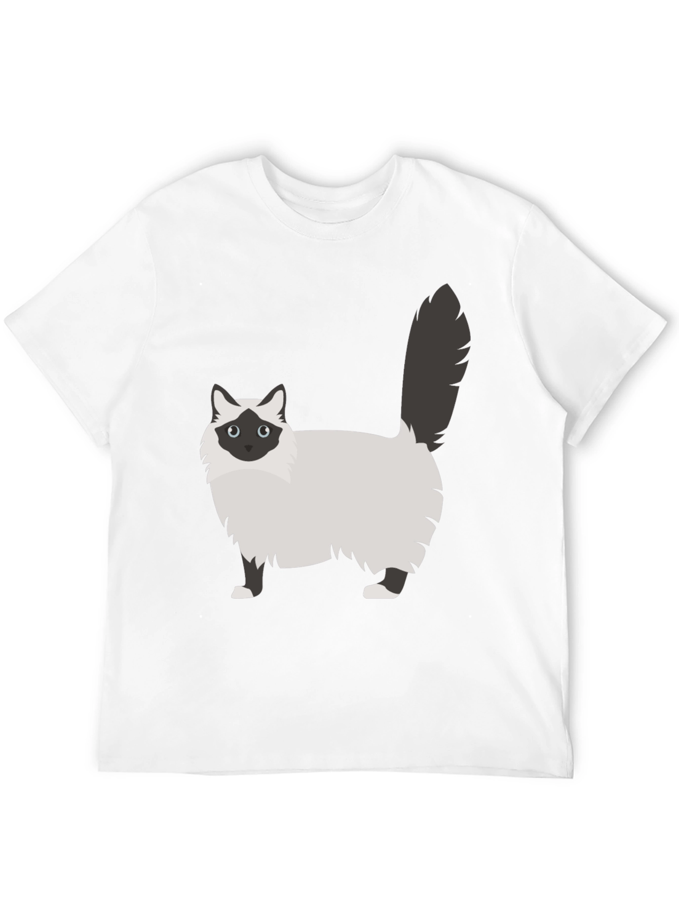 Cute Cat Graphic Tee - Unisex Black T-Shirt