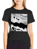 Abstract Black & White Graphic Tee