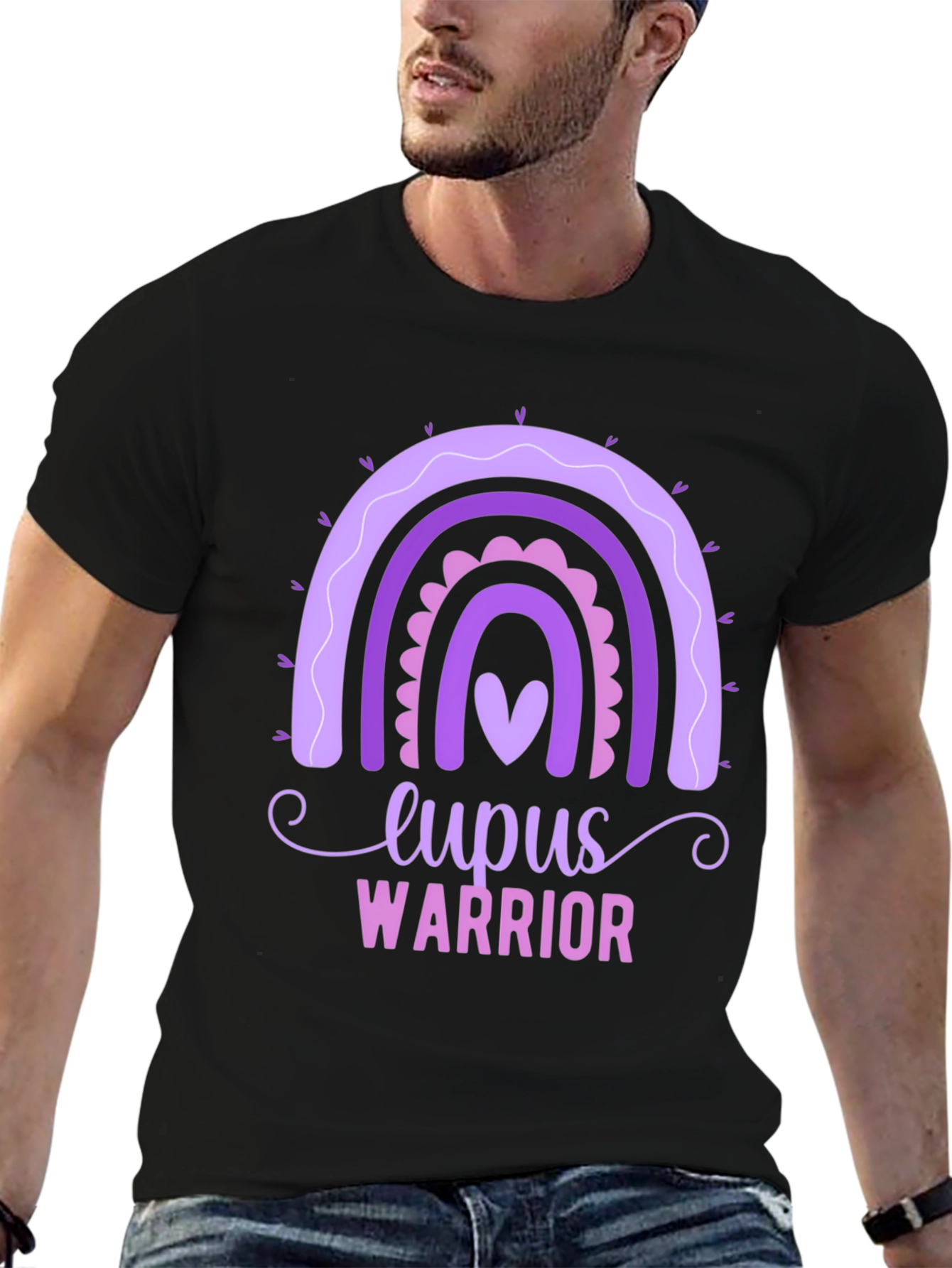 Lupus Warrior Rainbow Heart T-Shirt