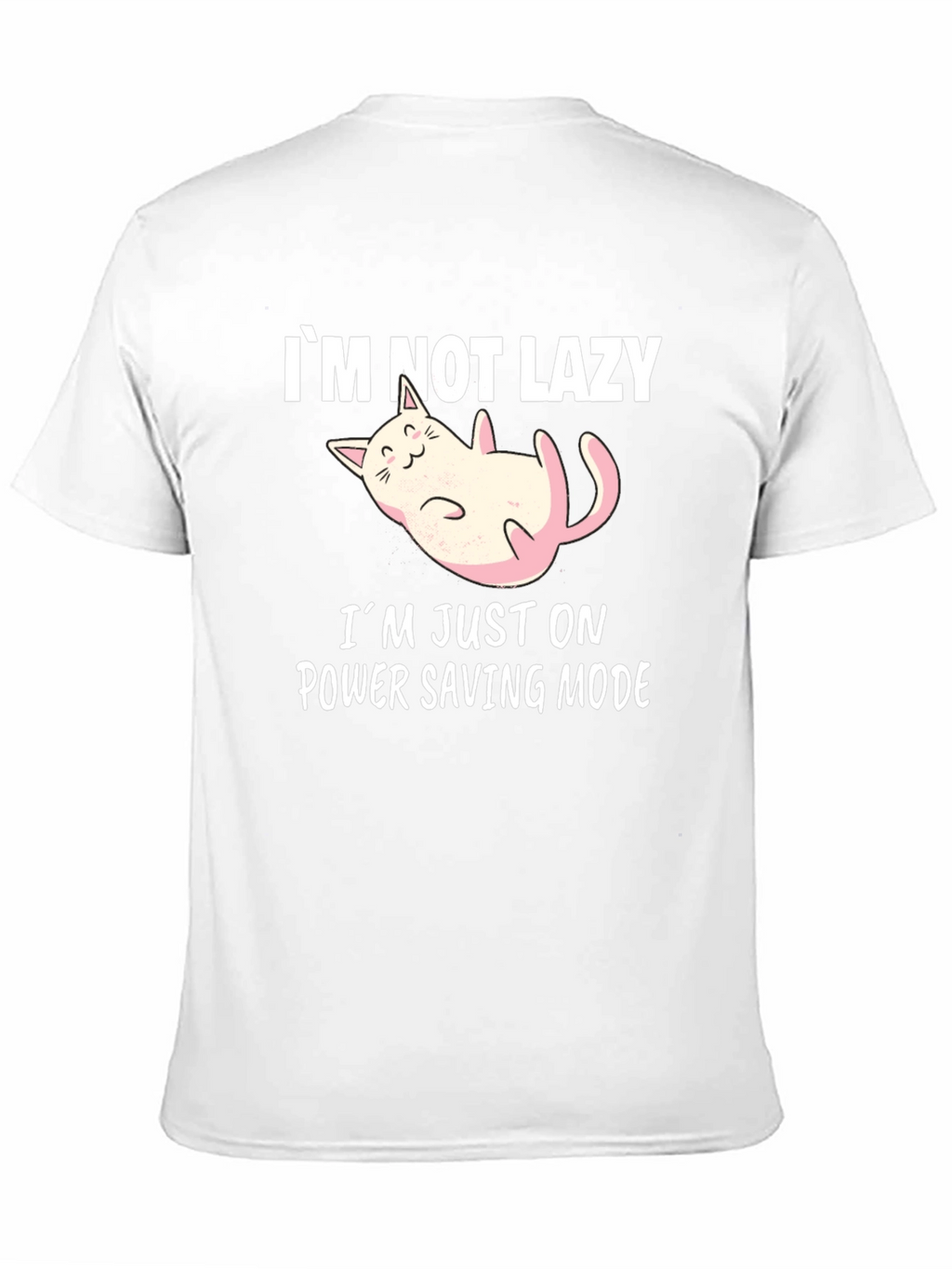 Funny Cat Power Saving Mode Graphic Tee