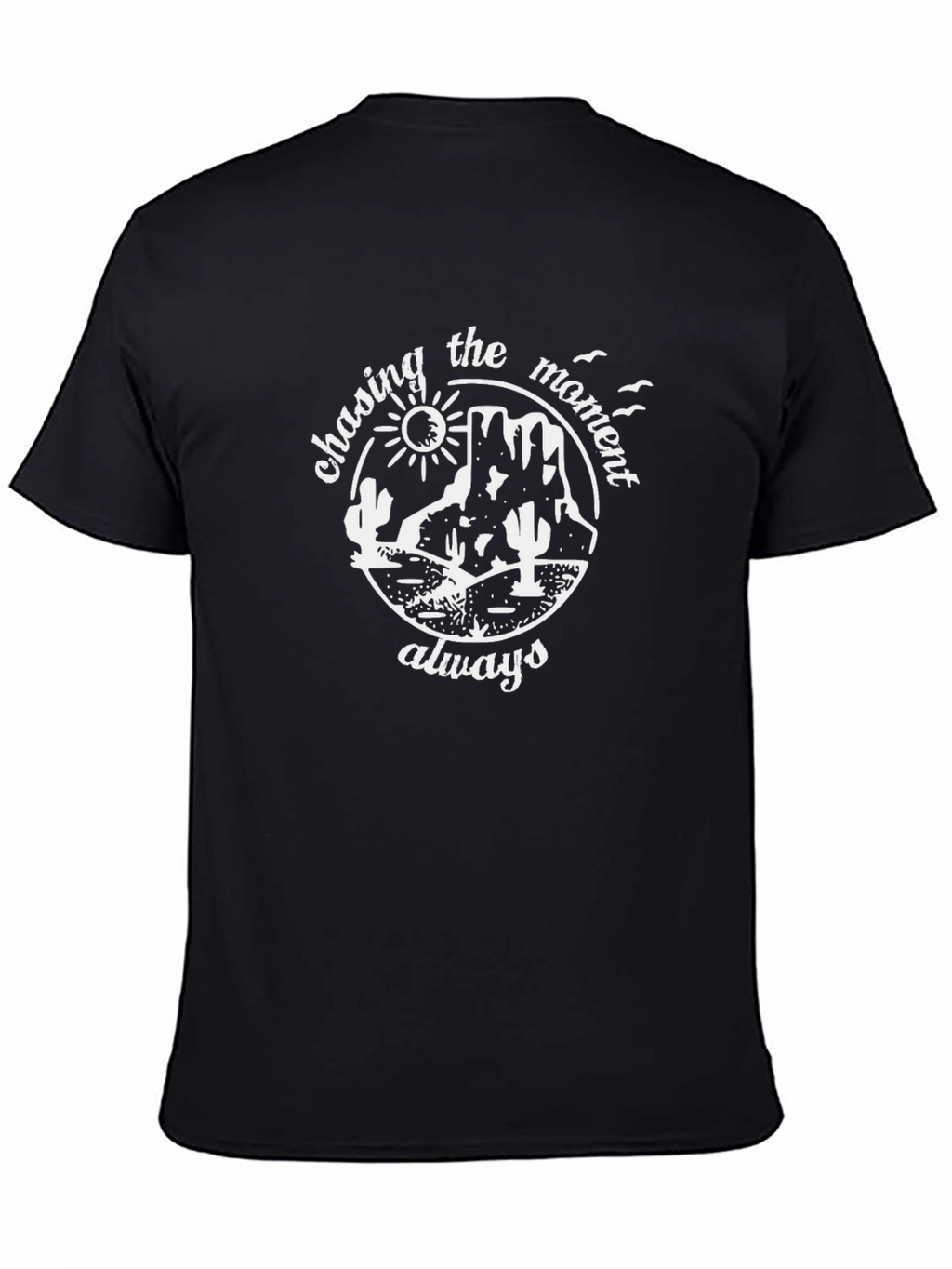 Chasing the Moment Graphic Tee - Black Cotton