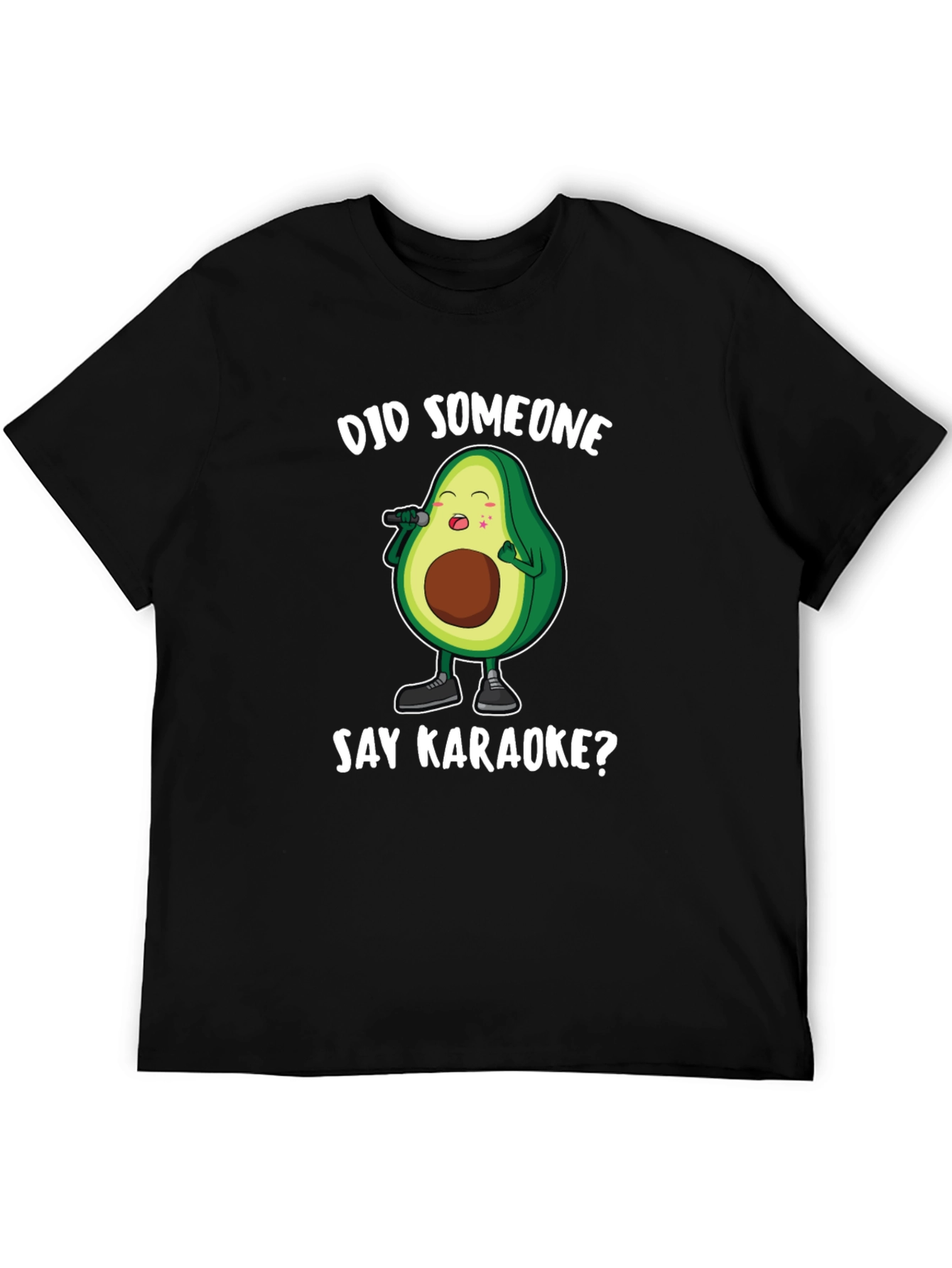 Karaoke Avocado Graphic T-Shirt